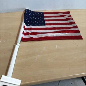 USA American Flag Double Sided Car Flag Approx 13" x 11" #F78